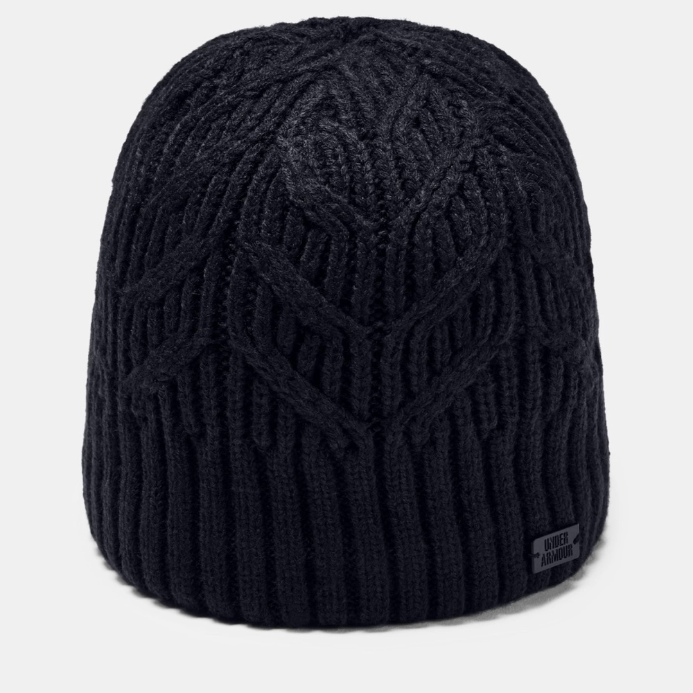 Under Armour Women's Around Town Beanie, Black (001)/Black, One Size Fits All
